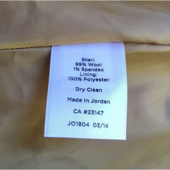 Talbots Petite Women's Nutmeg Color Wool Flouncy A-Line Skirt Size 16 Petite - Picture 4 of 7